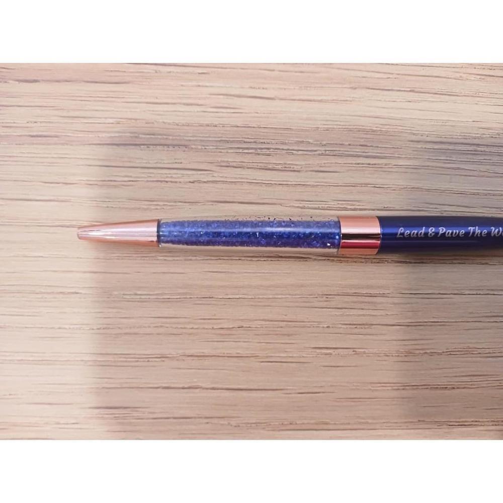 Positivity Quote Pen In Blue - Picture 3 of 5